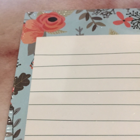 OCS Designs Floral Market Note Pads Set Of Two Secret Garden Designs NWT 8x4x.75 - Picture 9 of 16